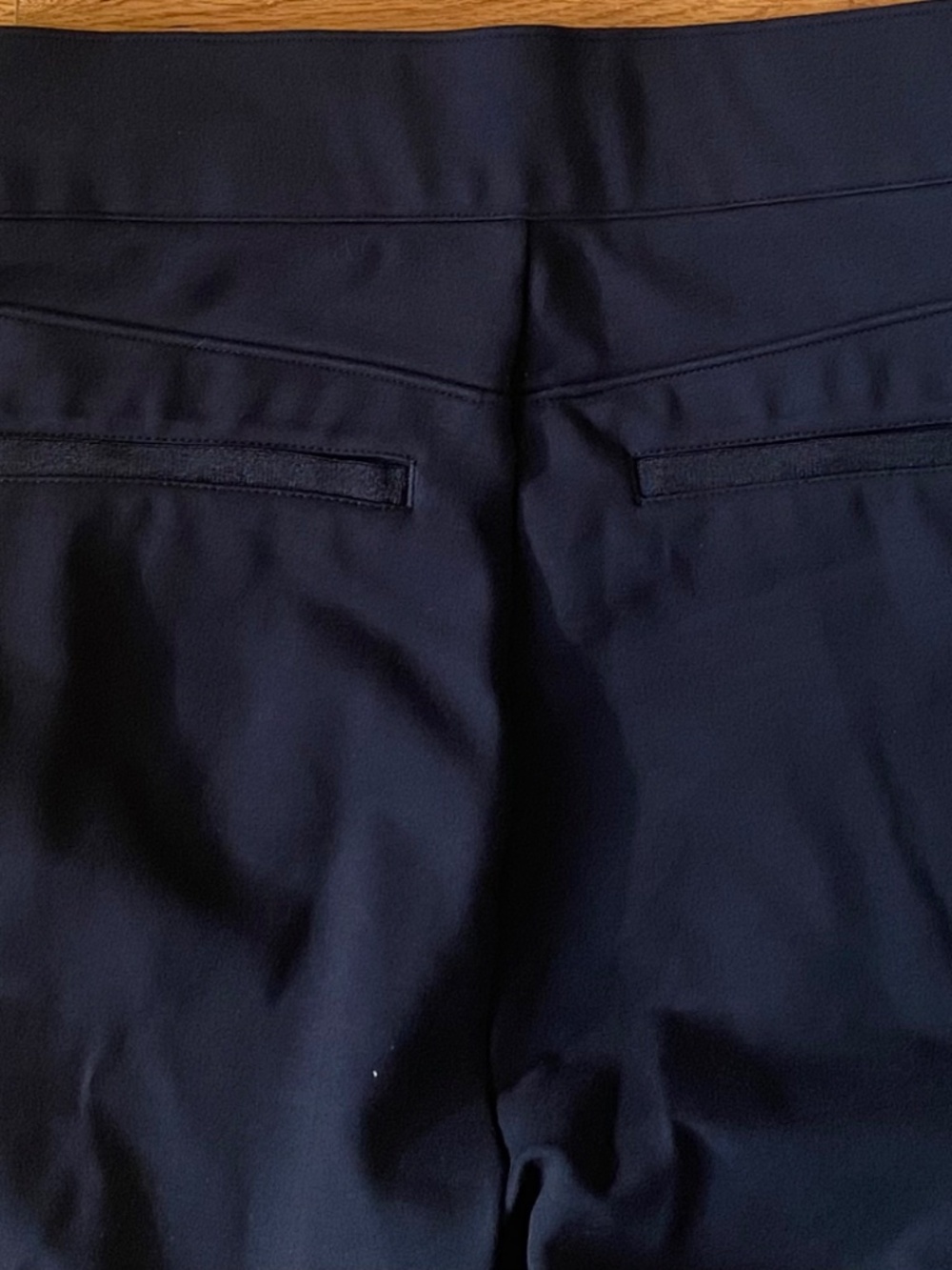 Spanx Perfect Pant Flare Leg High Rise Front Seam Ponte Trousers Black Size S - Picture 5 of 11
